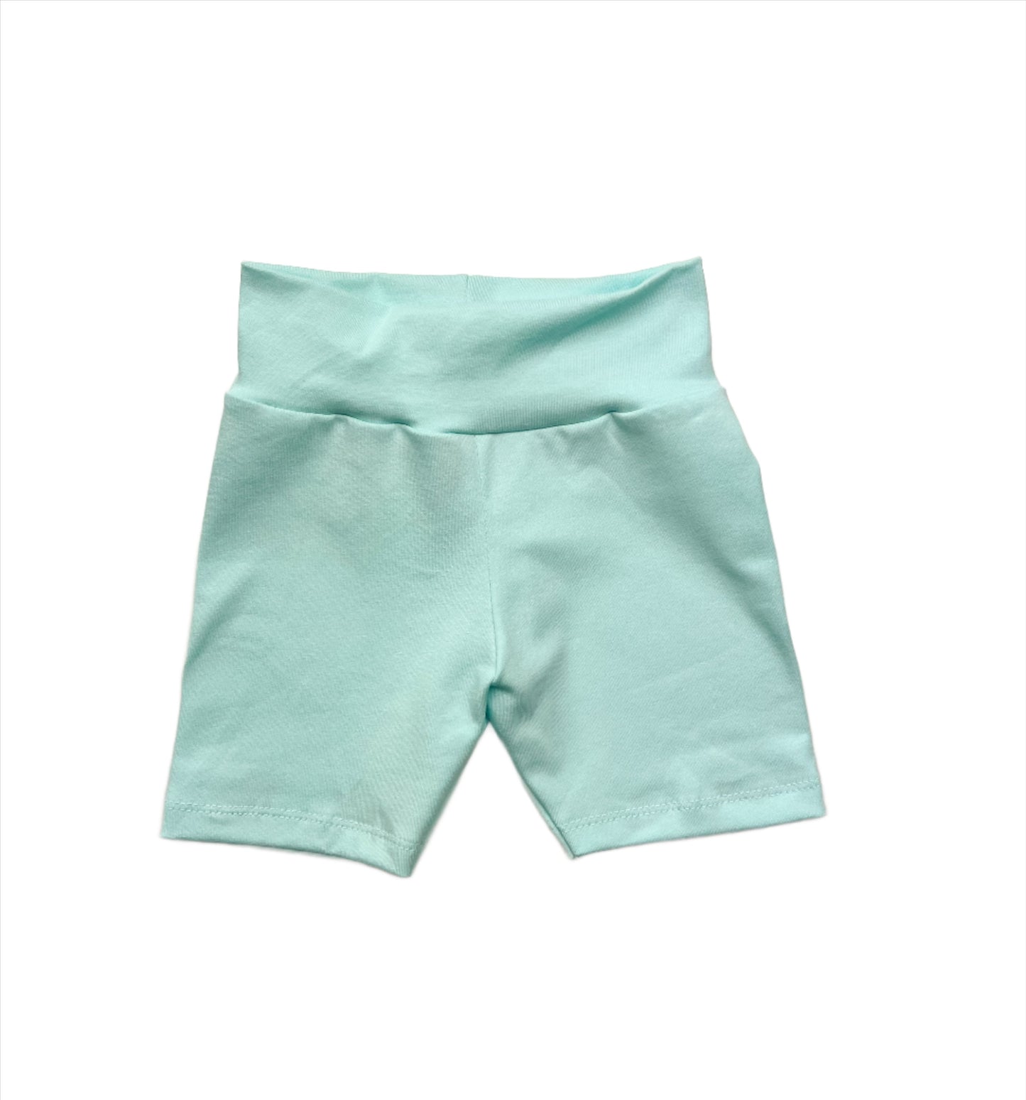 Spring Solid American Milled Cotton Spandex French Terry Biker Shorts