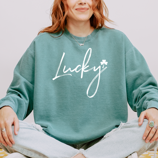 Lucky Clover Adult Crewneck Sweatshirt