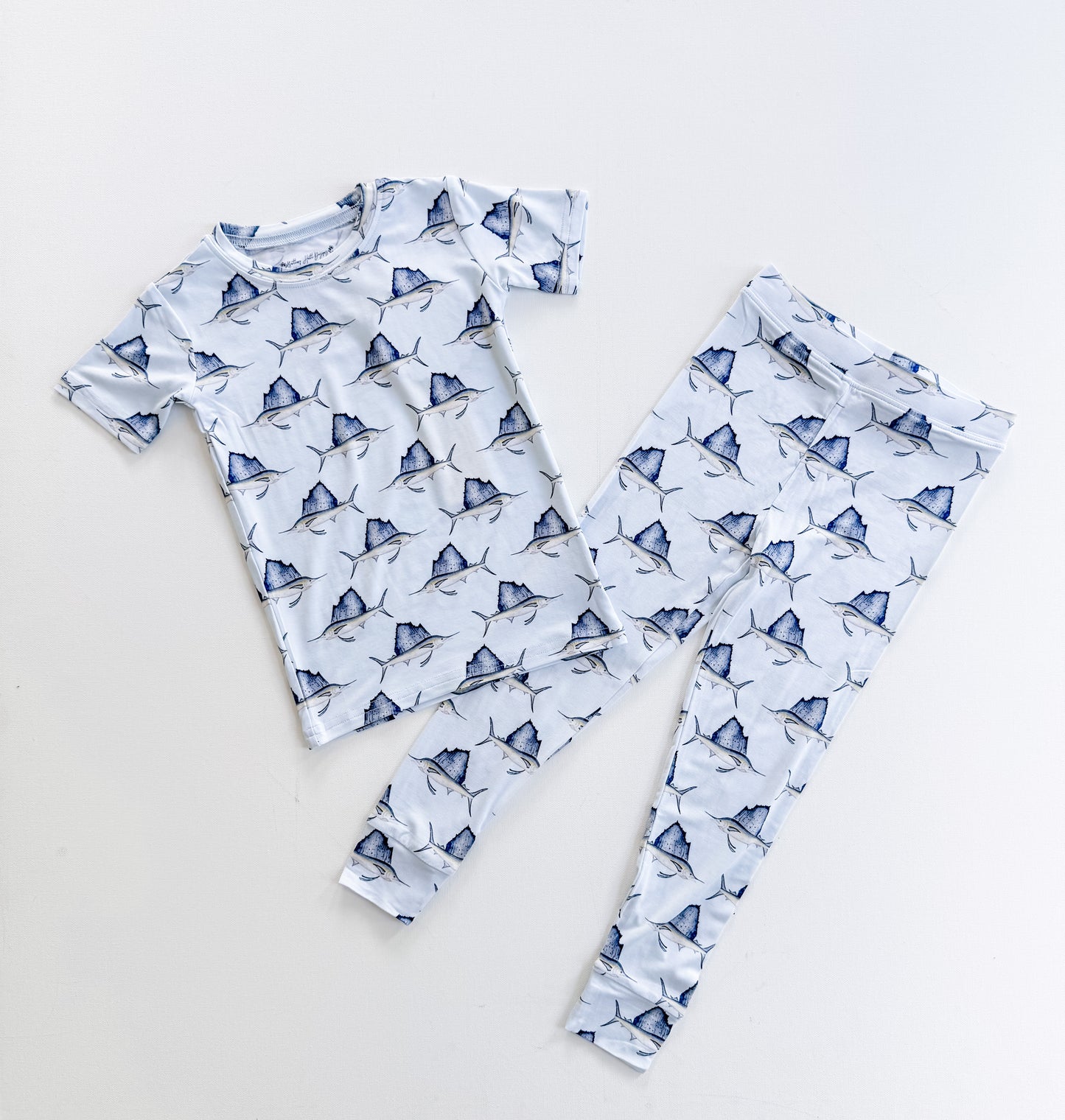 Sailfish Short Sleeve with Pants Two-Piece Sets (2T- 7/8)