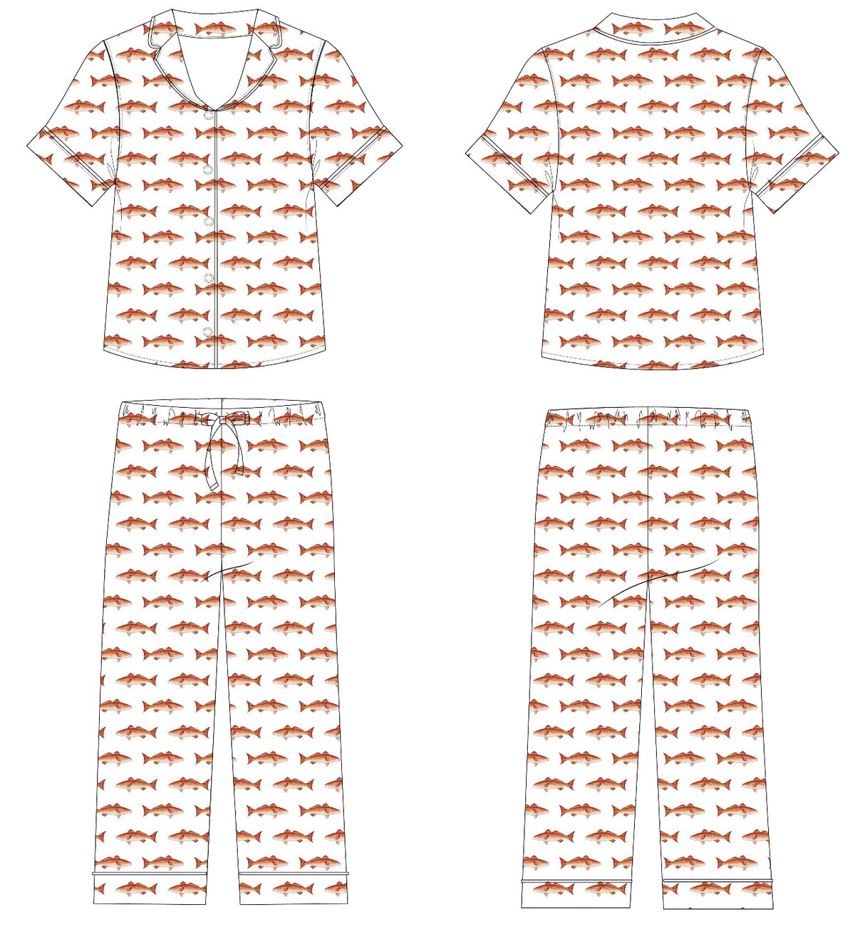 Redfish Women's Short Sleeve + Pants PREORDER *SHIPS NOVEMBER 2026*