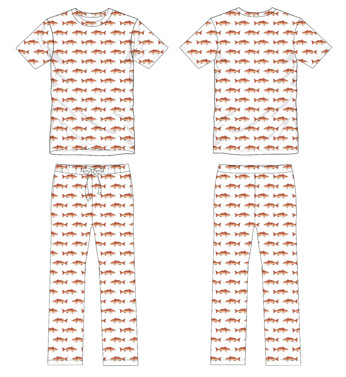 Redfish Men's Short Sleeve + Pants PREORDER *SHIPS NOVEMBER 2026*