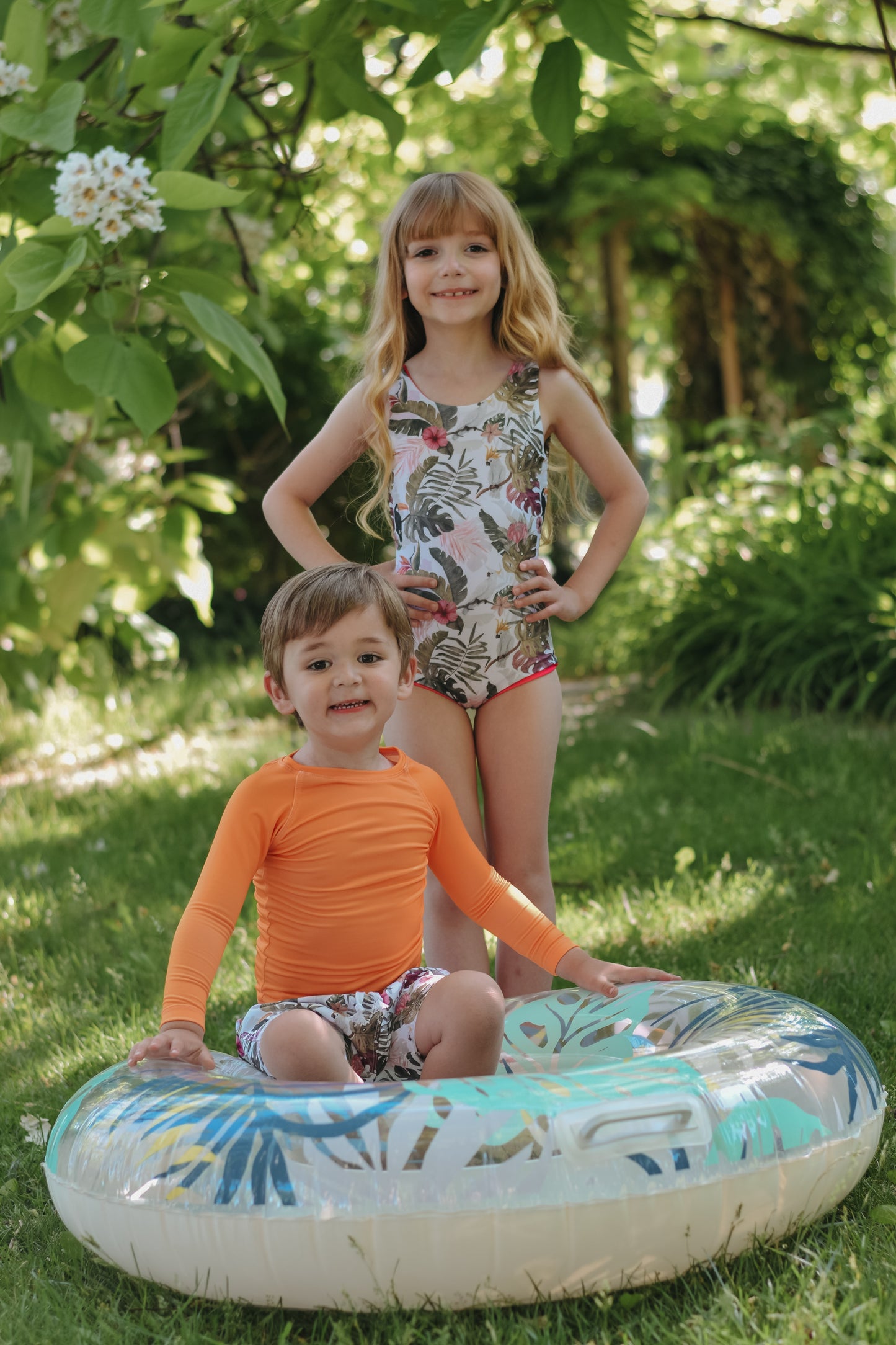 Reversible One-Piece Swim Suits