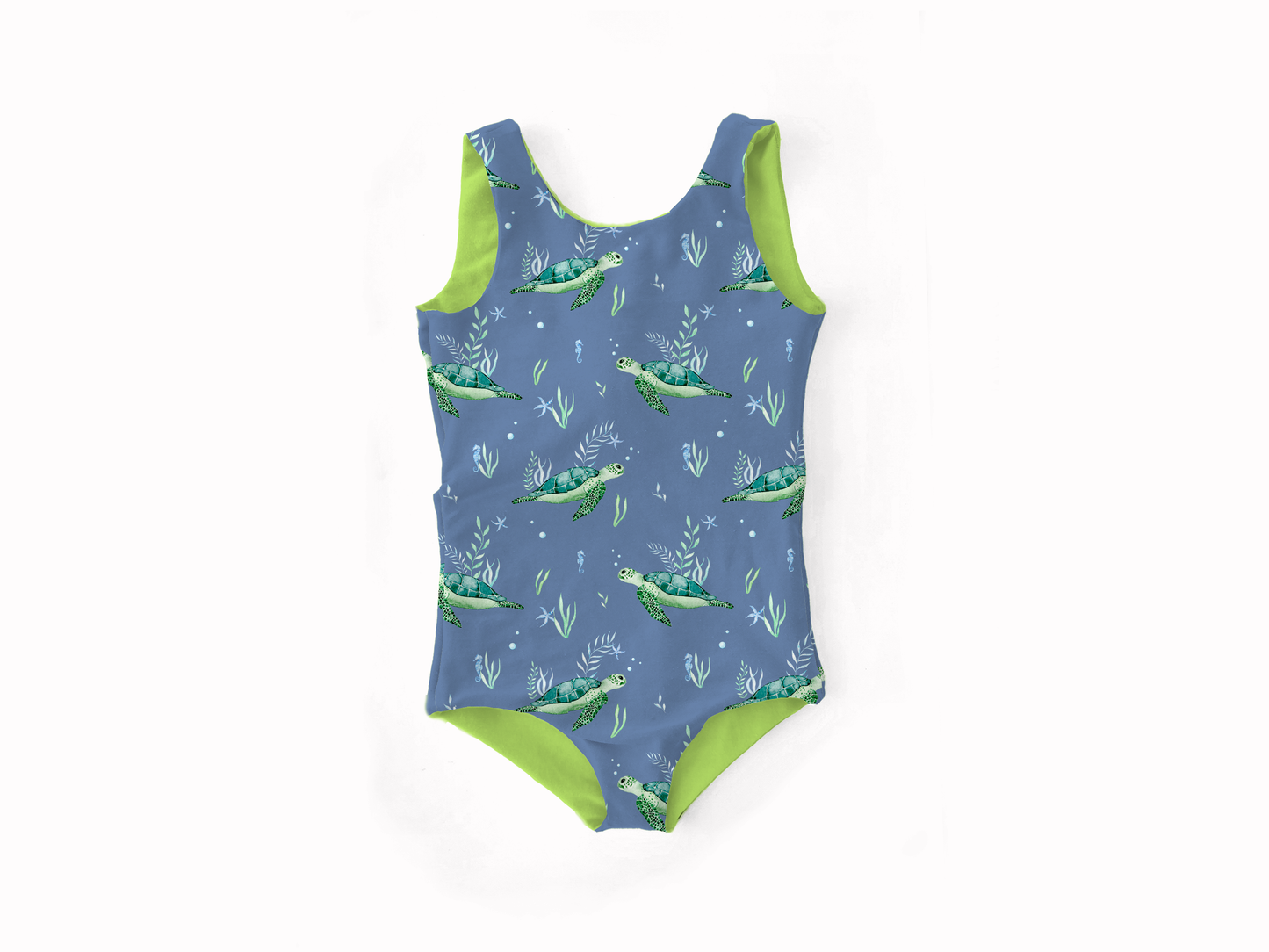 Reversible One-Piece Swim Suits
