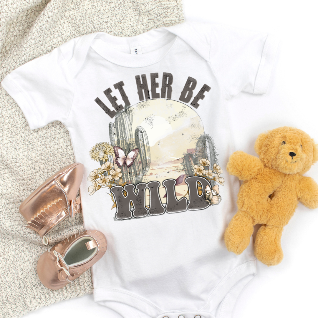 Let Her Be Wild Infant Bodysuits