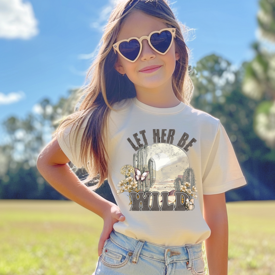 Let Her Be Wild Short/ Long Sleeve Tees (Toddler/ Youth Sizes)