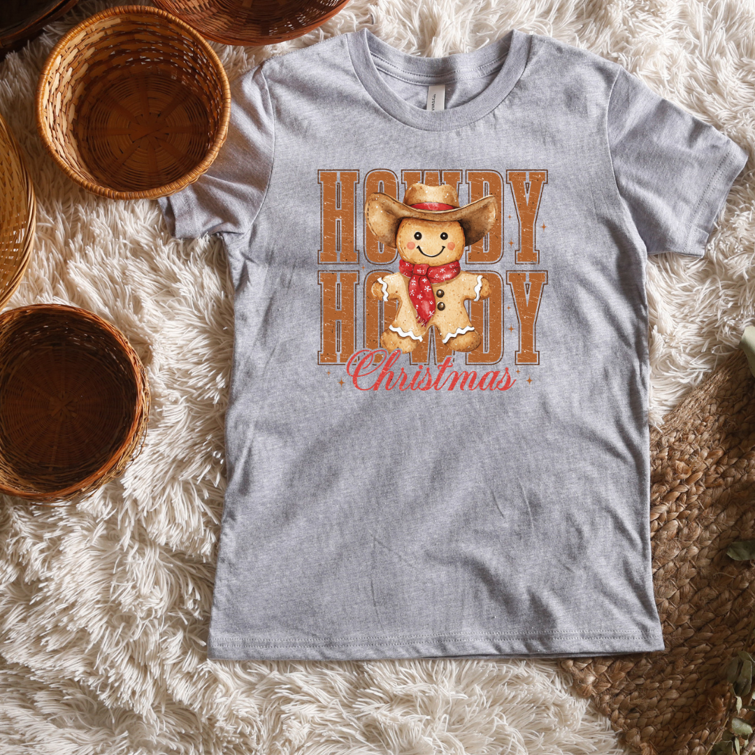 Howdy Howdy Christmas Short/ Long Sleeve Tees (Toddler/ Youth Sizes)