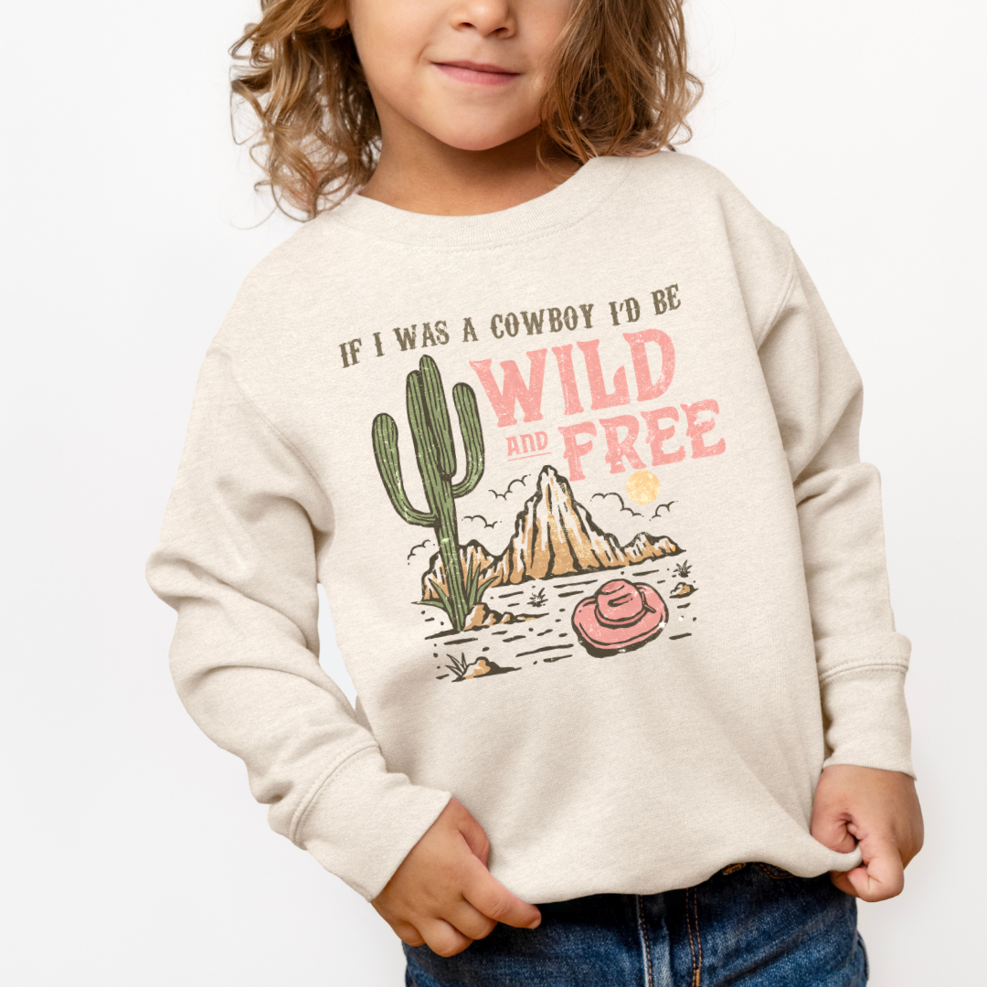 Wild and Free Crewneck Sweatshirt (Toddler & Youth Sizes)