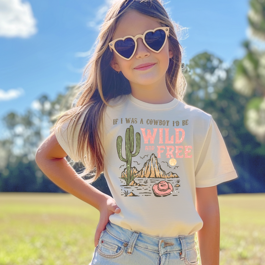 Wild and Free Short/ Long Sleeve Tees (Toddler/ Youth Sizes)