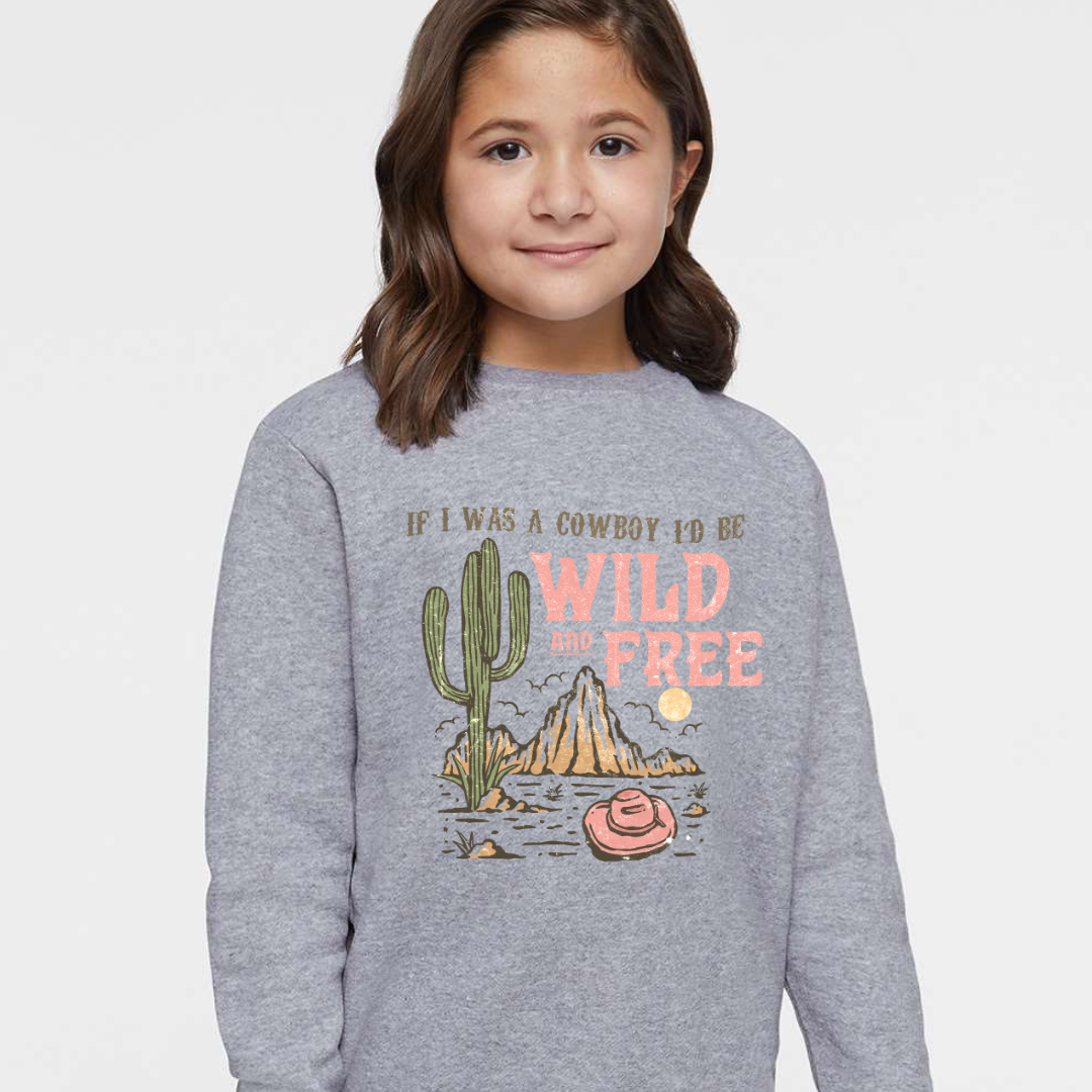 Wild and Free Crewneck Sweatshirt (Toddler & Youth Sizes)