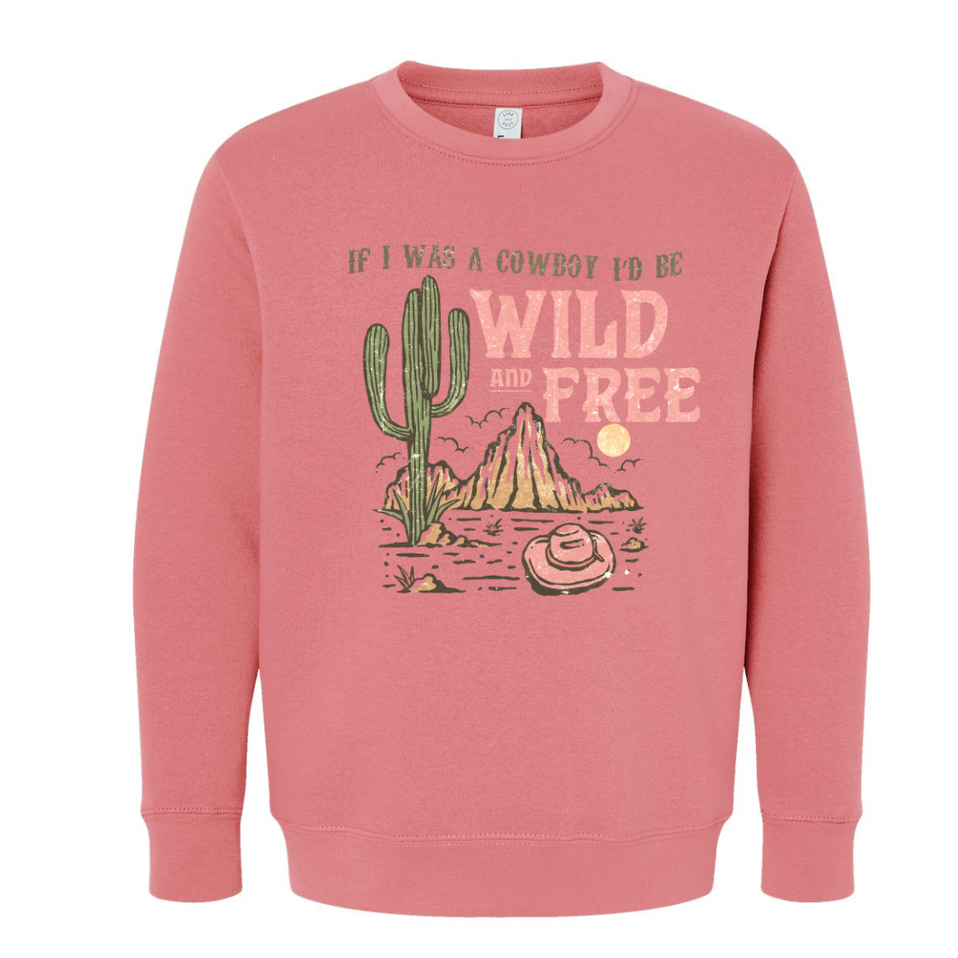 Wild and Free Crewneck Sweatshirt (Toddler & Youth Sizes)