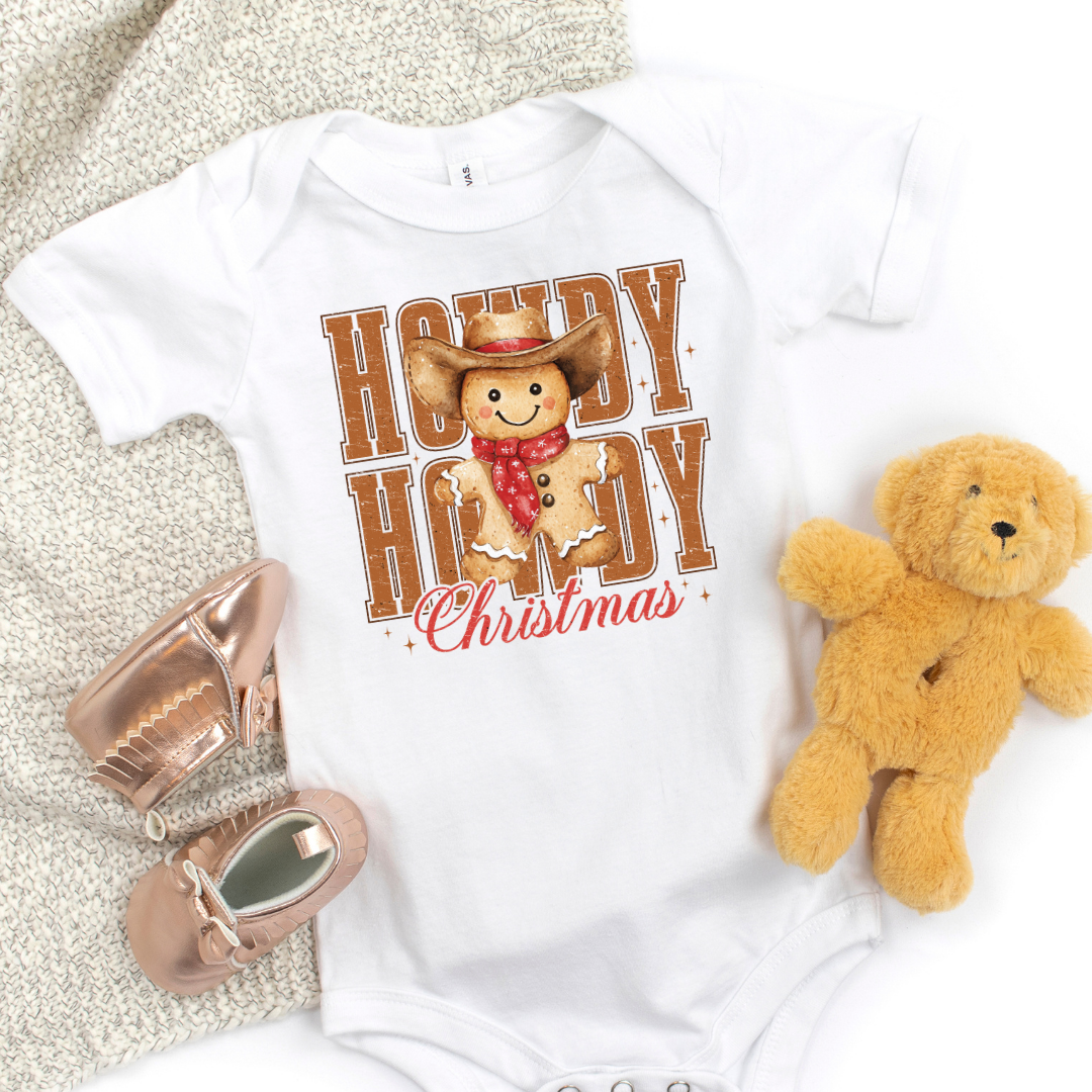 Howdy Howdy Christmas Short Sleeve Infant Bodysuit