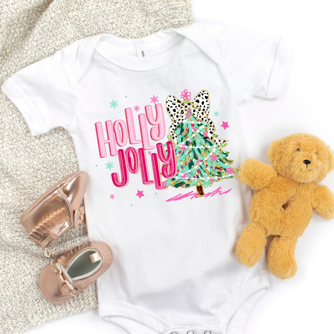 Holly Jolly Short Sleeve Infant Bodysuit