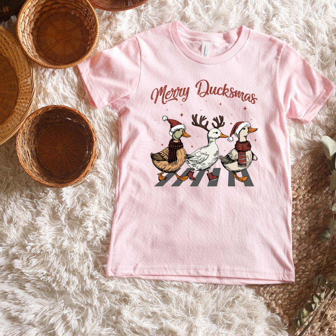 Merry Duckmas Short/ Long Sleeve Tees (Toddler/ Youth Sizes)