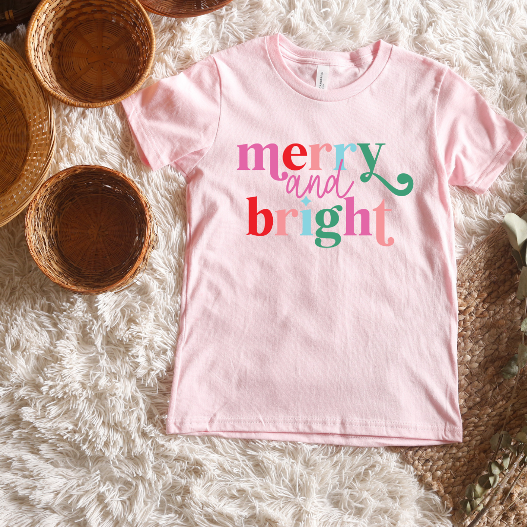 Merry & Bright Short/ Long Sleeve Tees (Toddler/ Youth Sizes)