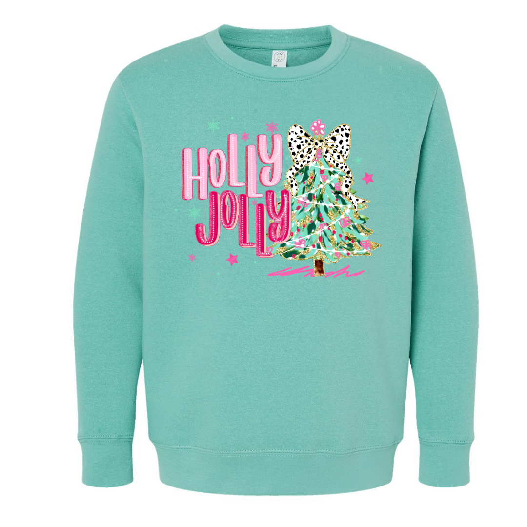 Holly Jolly (Toddler & Youth Sizes) Crewneck Sweatshirts