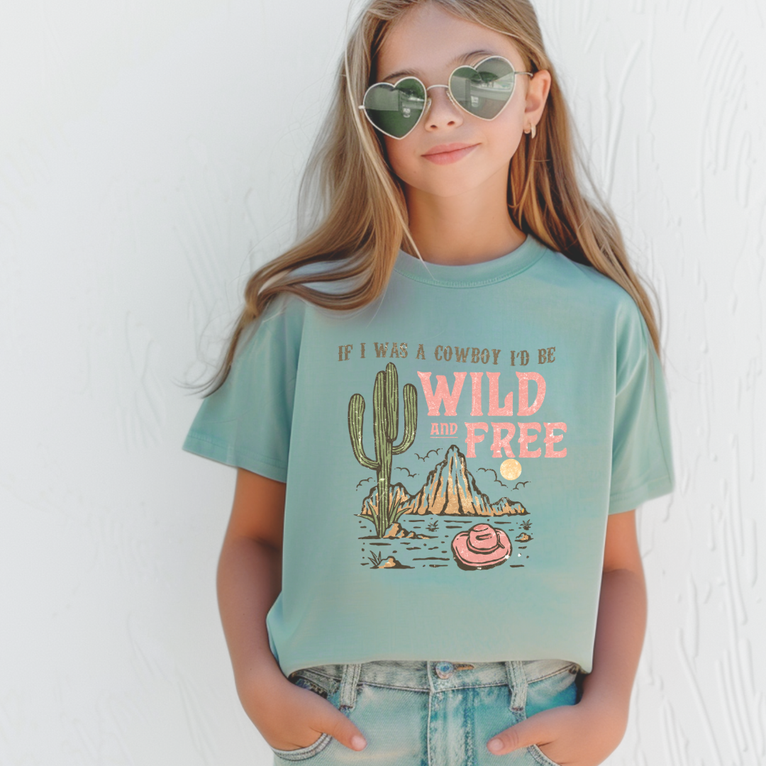 Wild and Free Short/ Long Sleeve Tees (Toddler/ Youth Sizes)