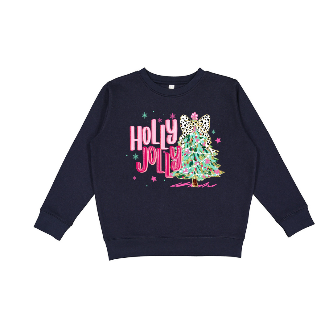 Holly Jolly (Toddler & Youth Sizes) Crewneck Sweatshirts