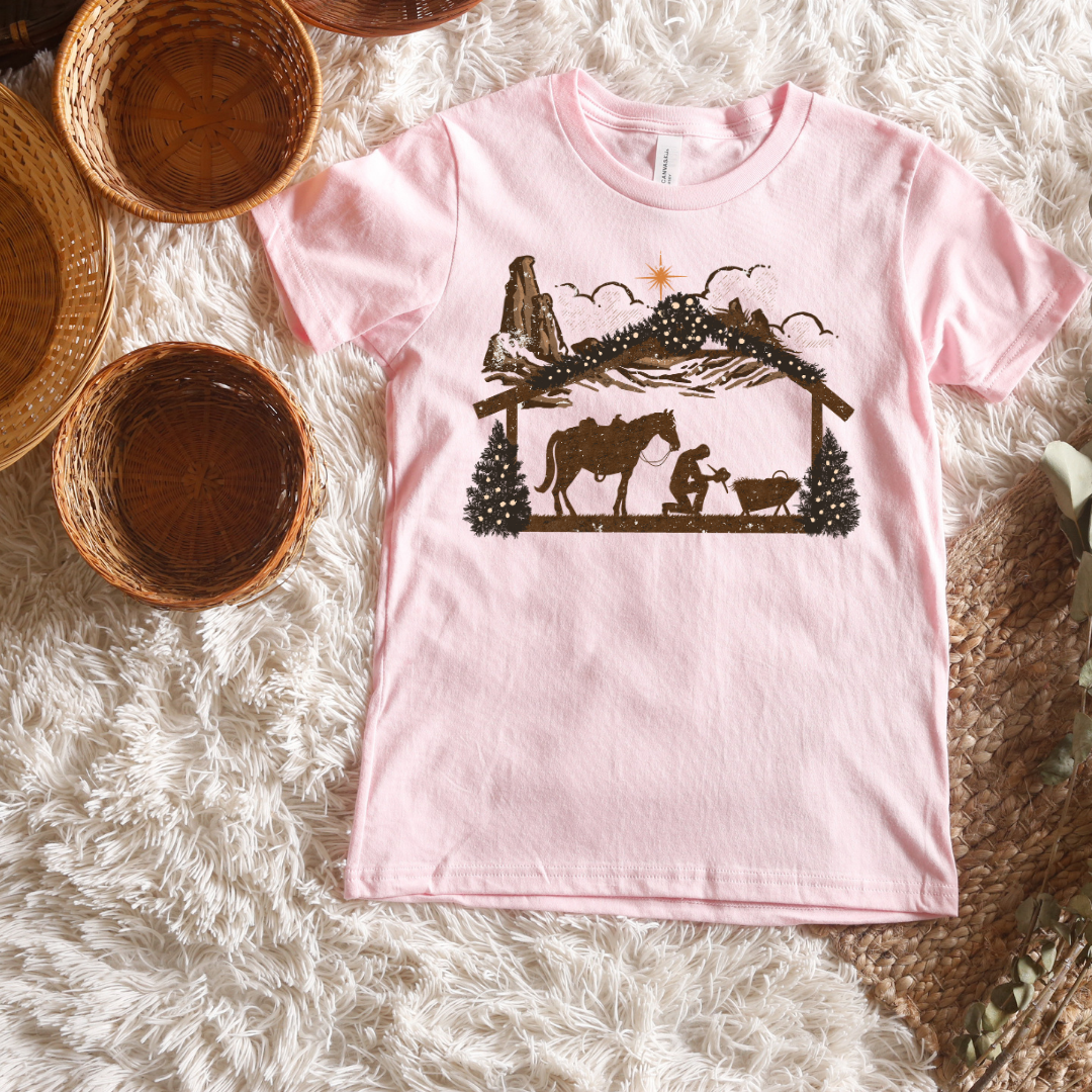 Cowboy Manger Short/ Long Sleeve Tees (Toddler/ Youth Sizes)