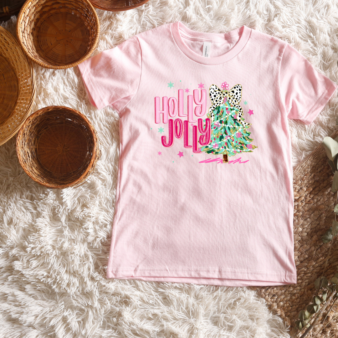 Holly Jolly Short/ Long Sleeve Tees (Toddler/ Youth Sizes)