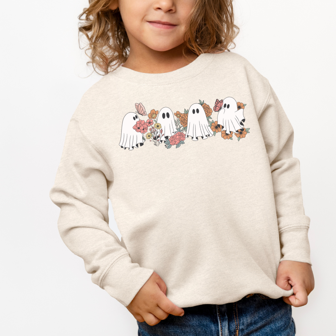 Boho Ghosts Crewneck Sweatshirt (Toddler & Youth Sizes)