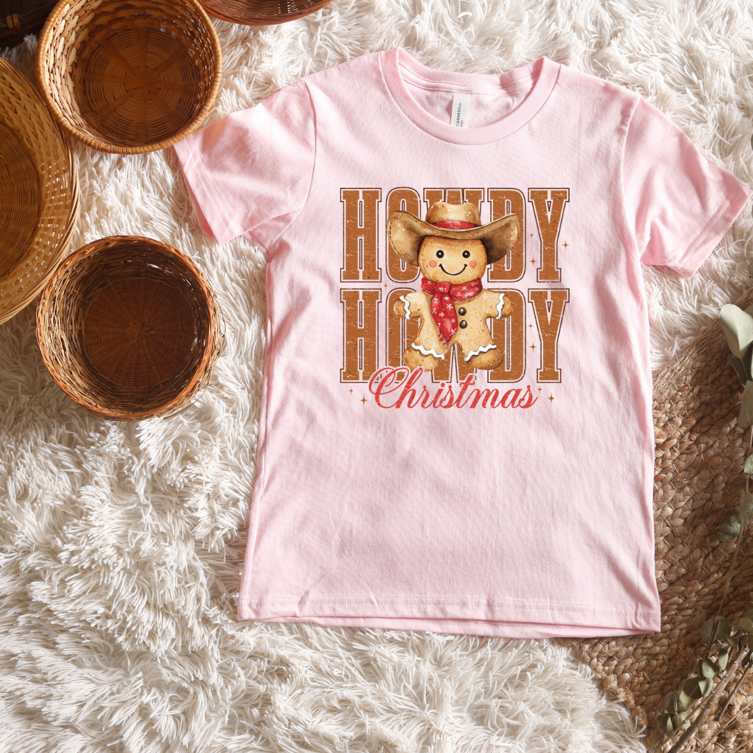 Howdy Howdy Christmas Short/ Long Sleeve Tees (Toddler/ Youth Sizes)