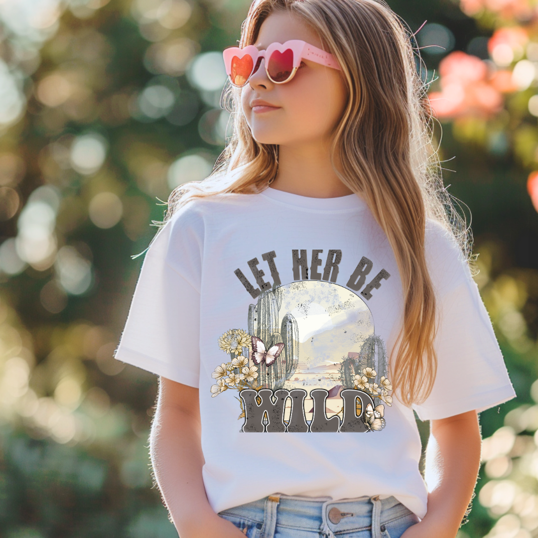 Let Her Be Wild Short/ Long Sleeve Tees (Toddler/ Youth Sizes)