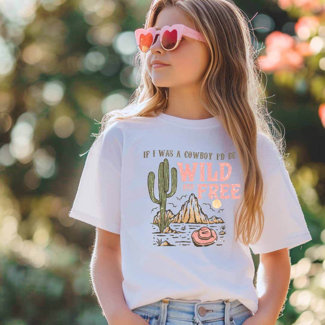 Wild and Free Short/ Long Sleeve Tees (Toddler/ Youth Sizes)