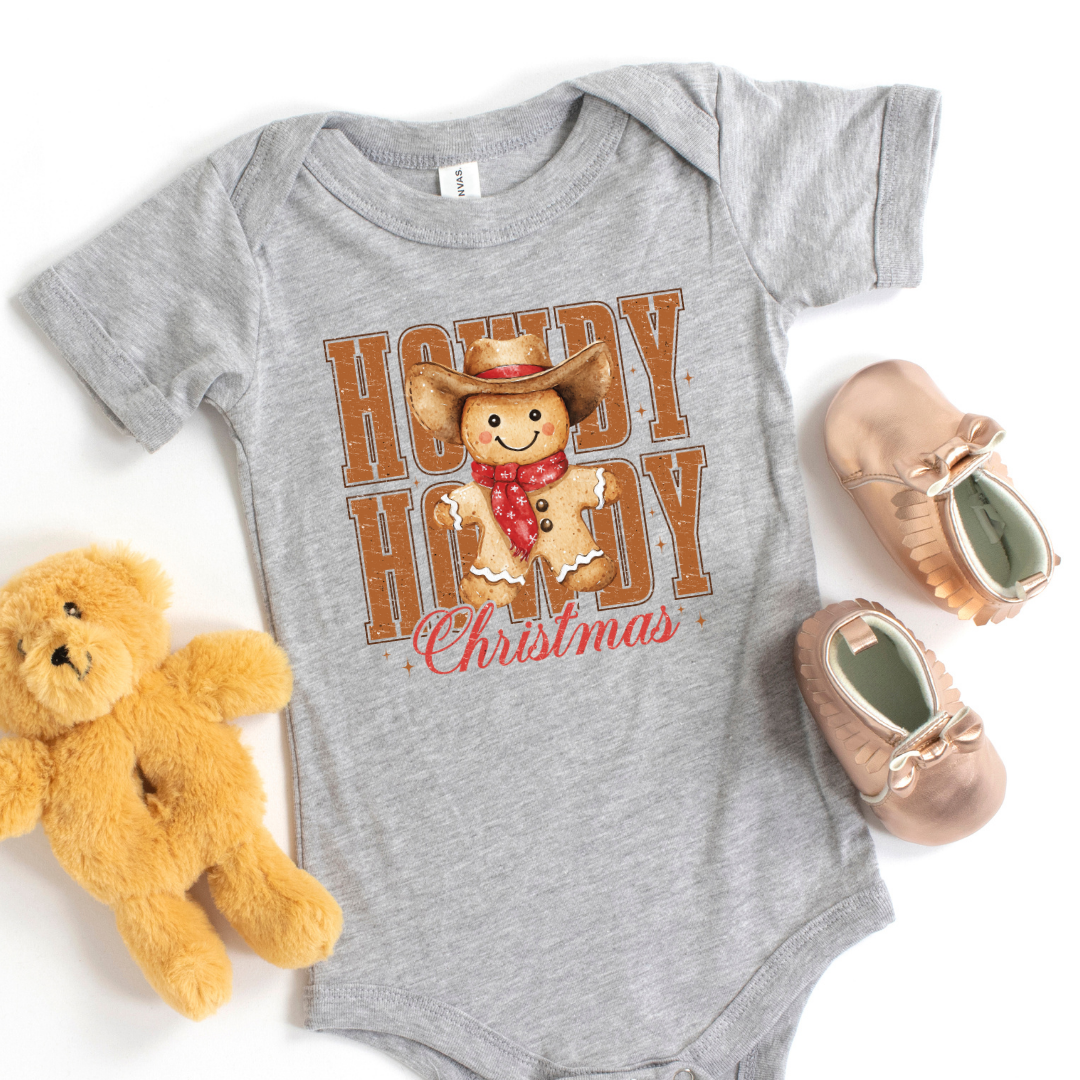 Howdy Howdy Christmas Short Sleeve Infant Bodysuit