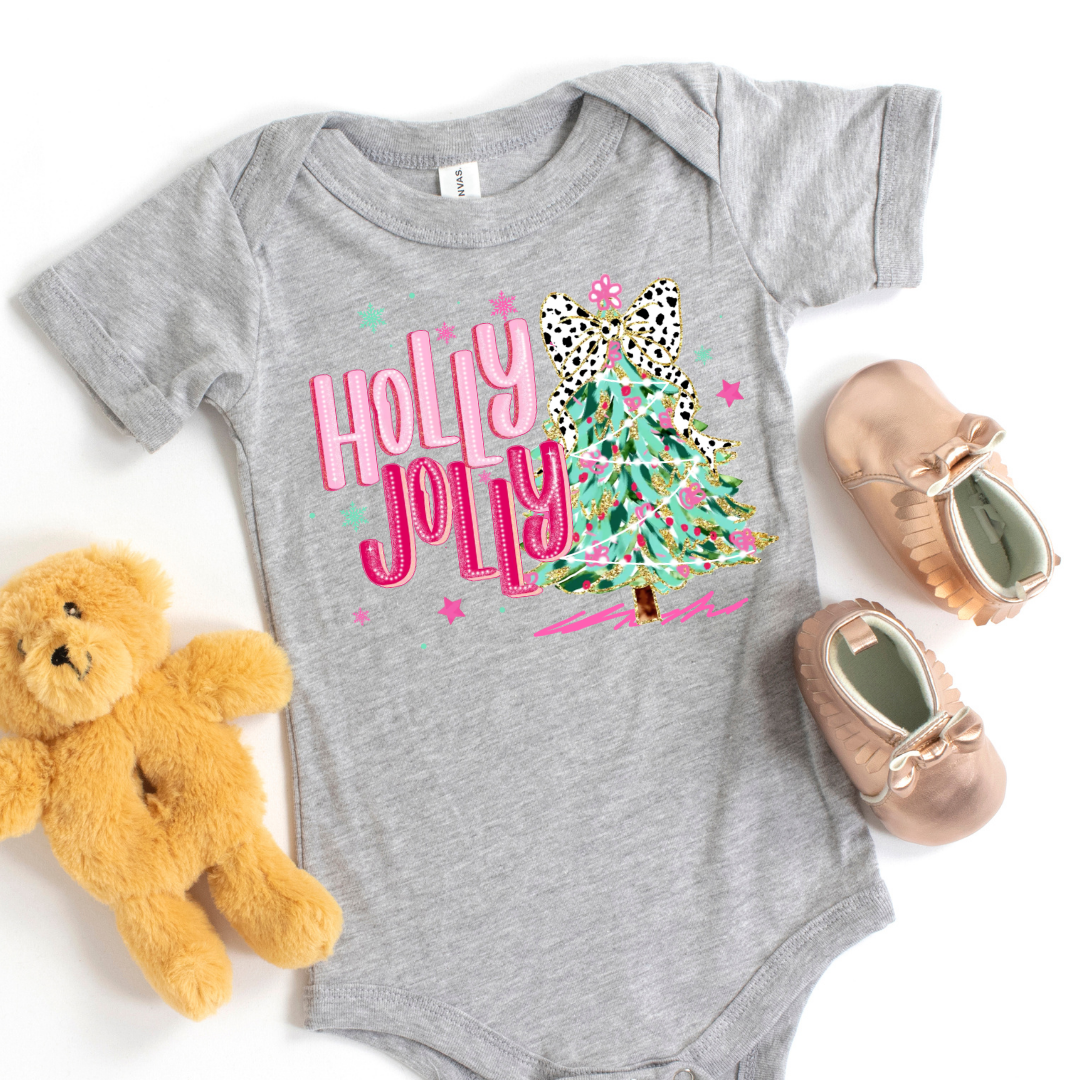 Holly Jolly Short Sleeve Infant Bodysuit