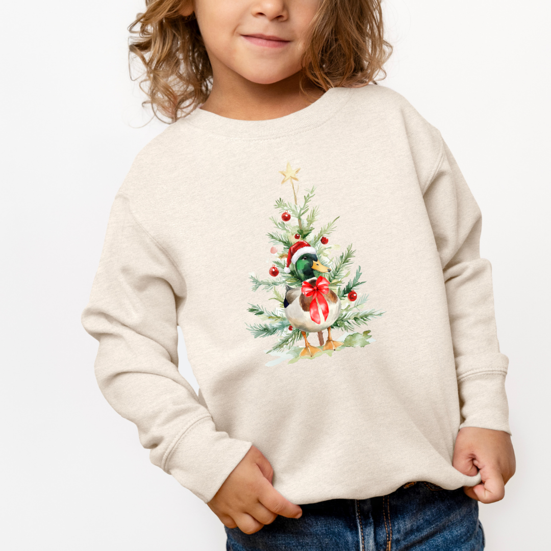 Mallard Christmas (Toddler & Youth Sizes) Crewneck Sweatshirts