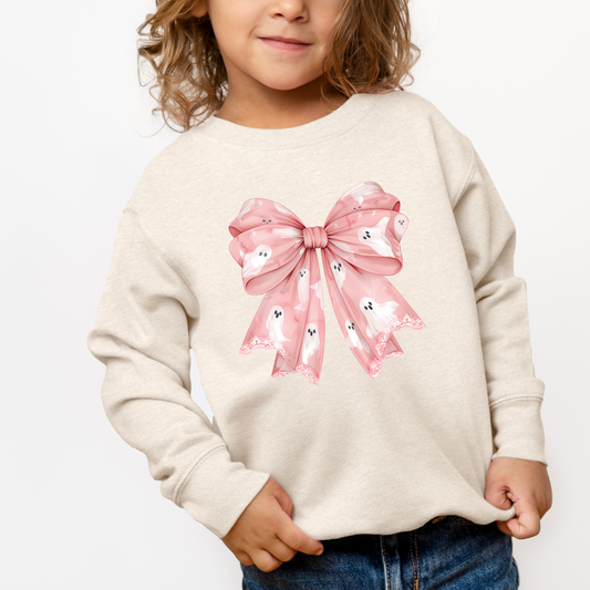 Pink Coquette Ghosts Sweatshirt (Toddler & Youth Sizes)