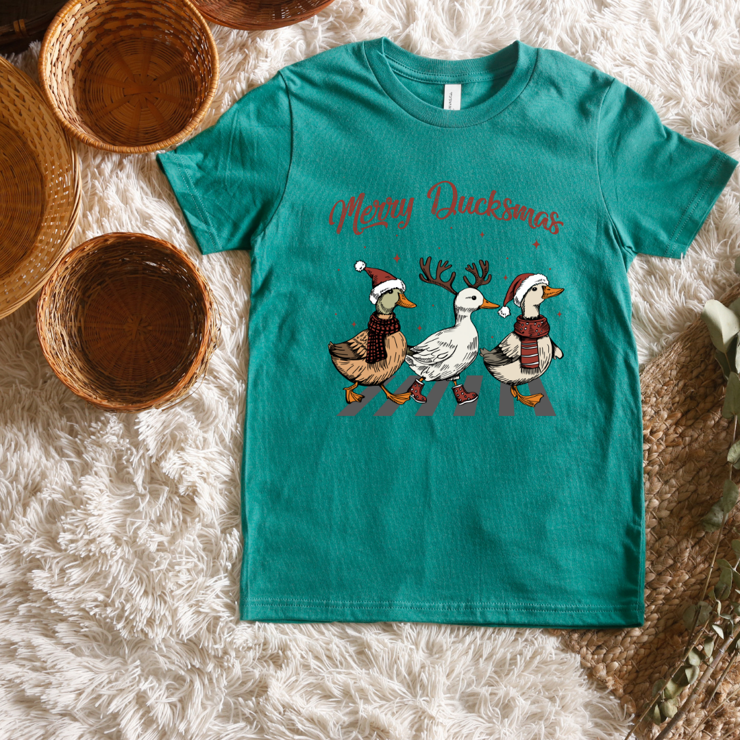 Merry Duckmas Short/ Long Sleeve Tees (Toddler/ Youth Sizes)