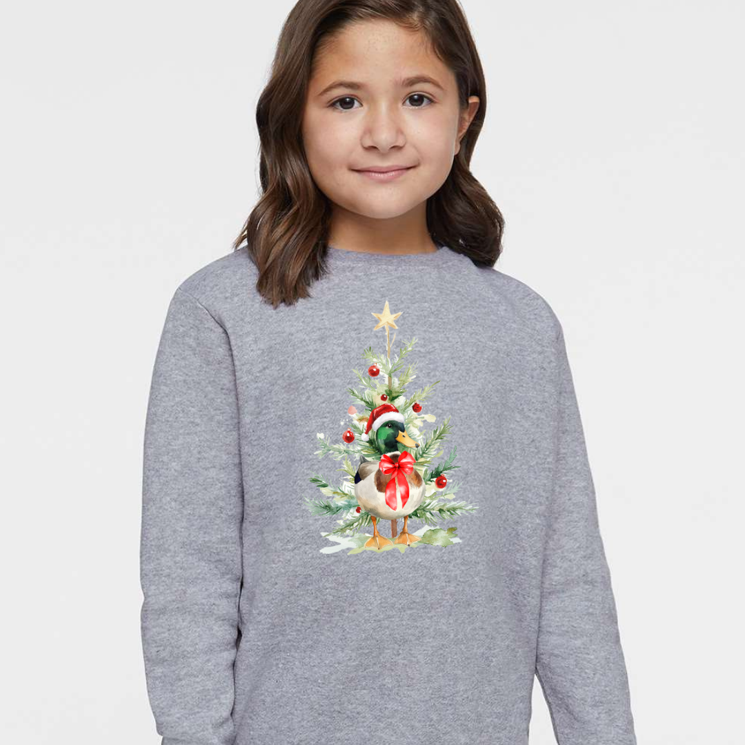 Mallard Christmas (Toddler & Youth Sizes) Crewneck Sweatshirts