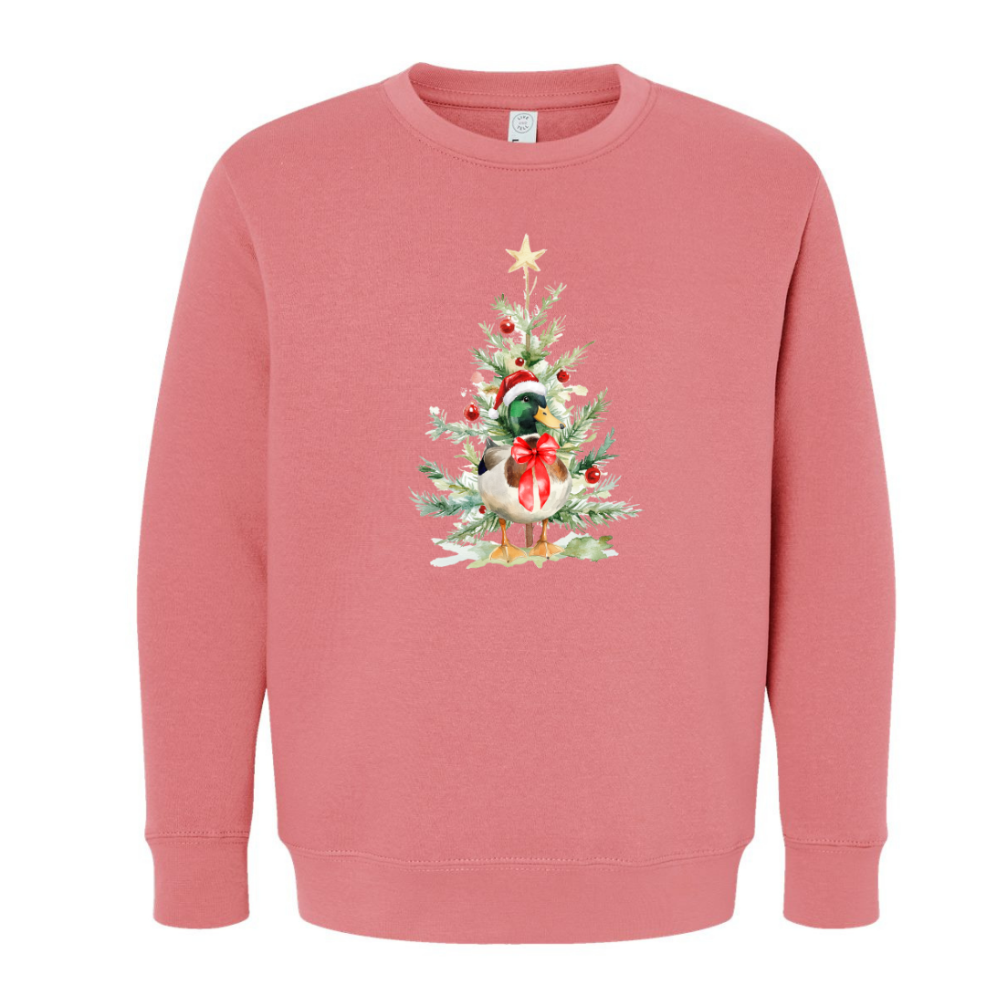 Mallard Christmas (Toddler & Youth Sizes) Crewneck Sweatshirts