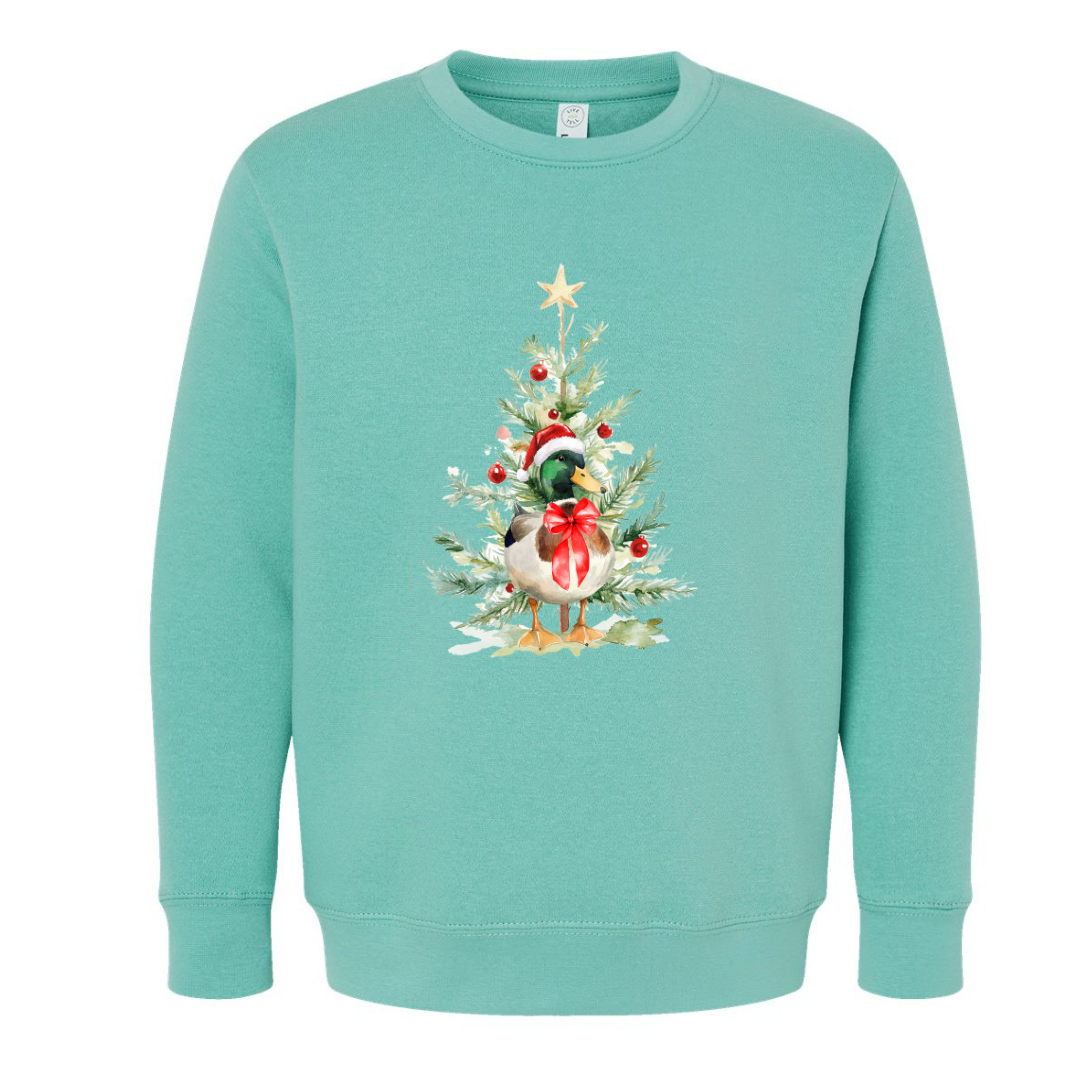 Mallard Christmas (Toddler & Youth Sizes) Crewneck Sweatshirts