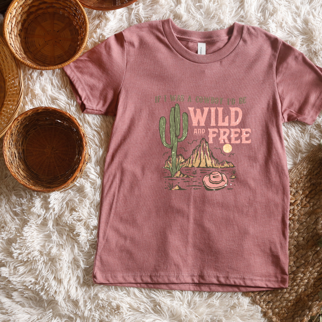 Wild and Free Short/ Long Sleeve Tees (Toddler/ Youth Sizes)