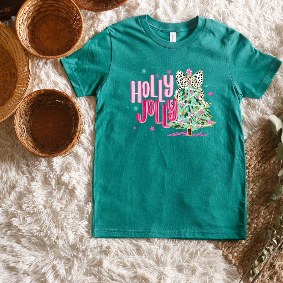 Holly Jolly Short/ Long Sleeve Tees (Toddler/ Youth Sizes)