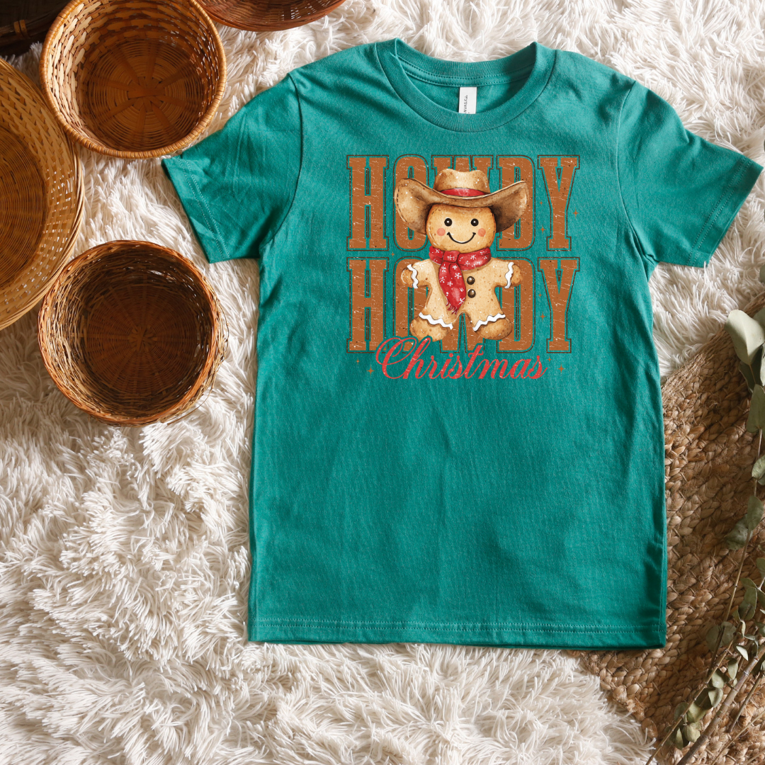 Howdy Howdy Christmas Short/ Long Sleeve Tees (Toddler/ Youth Sizes)