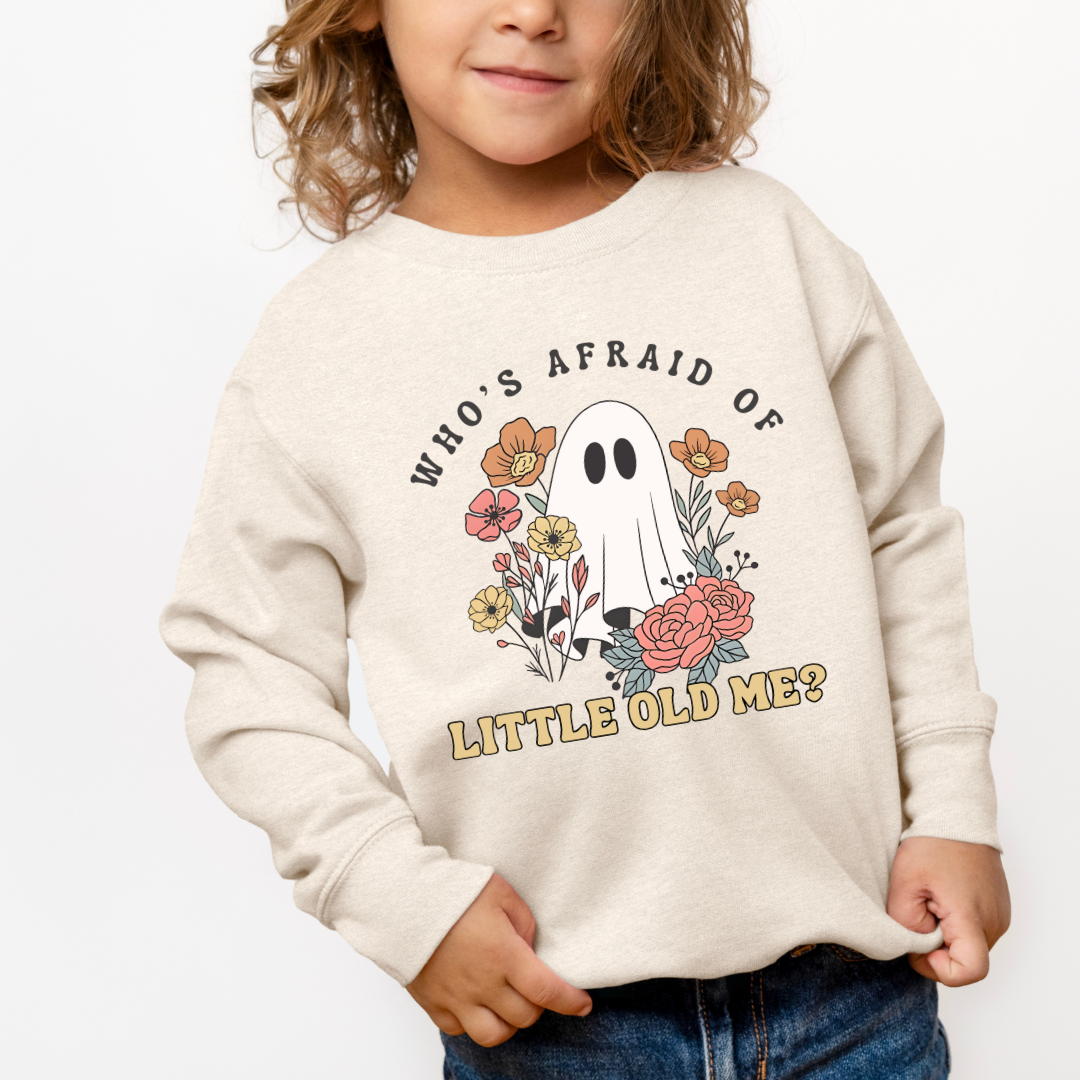 Floral Ghost Crewneck Sweatshirt (Toddler & Youth Sizes)