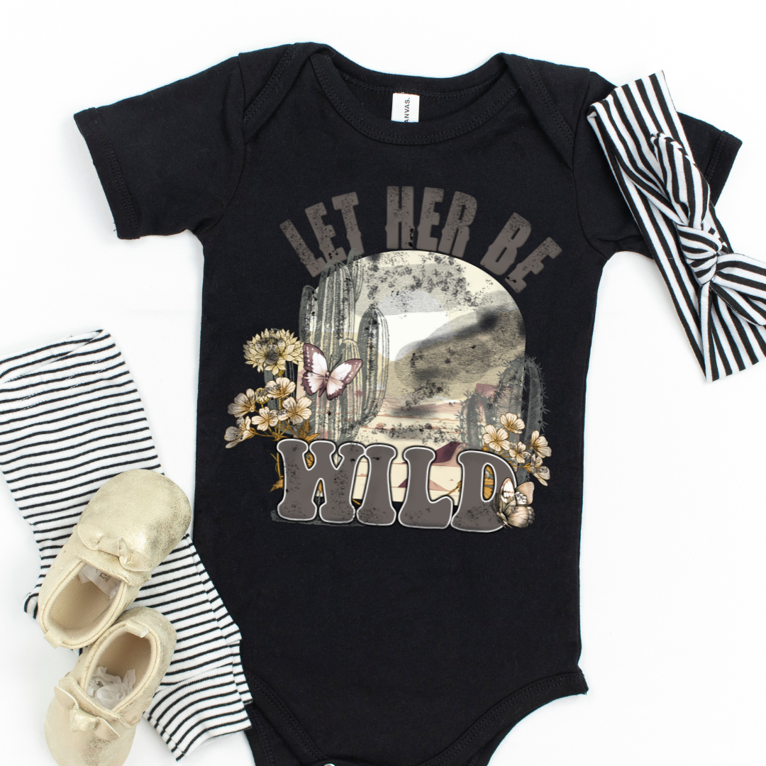 Let Her Be Wild Infant Bodysuits