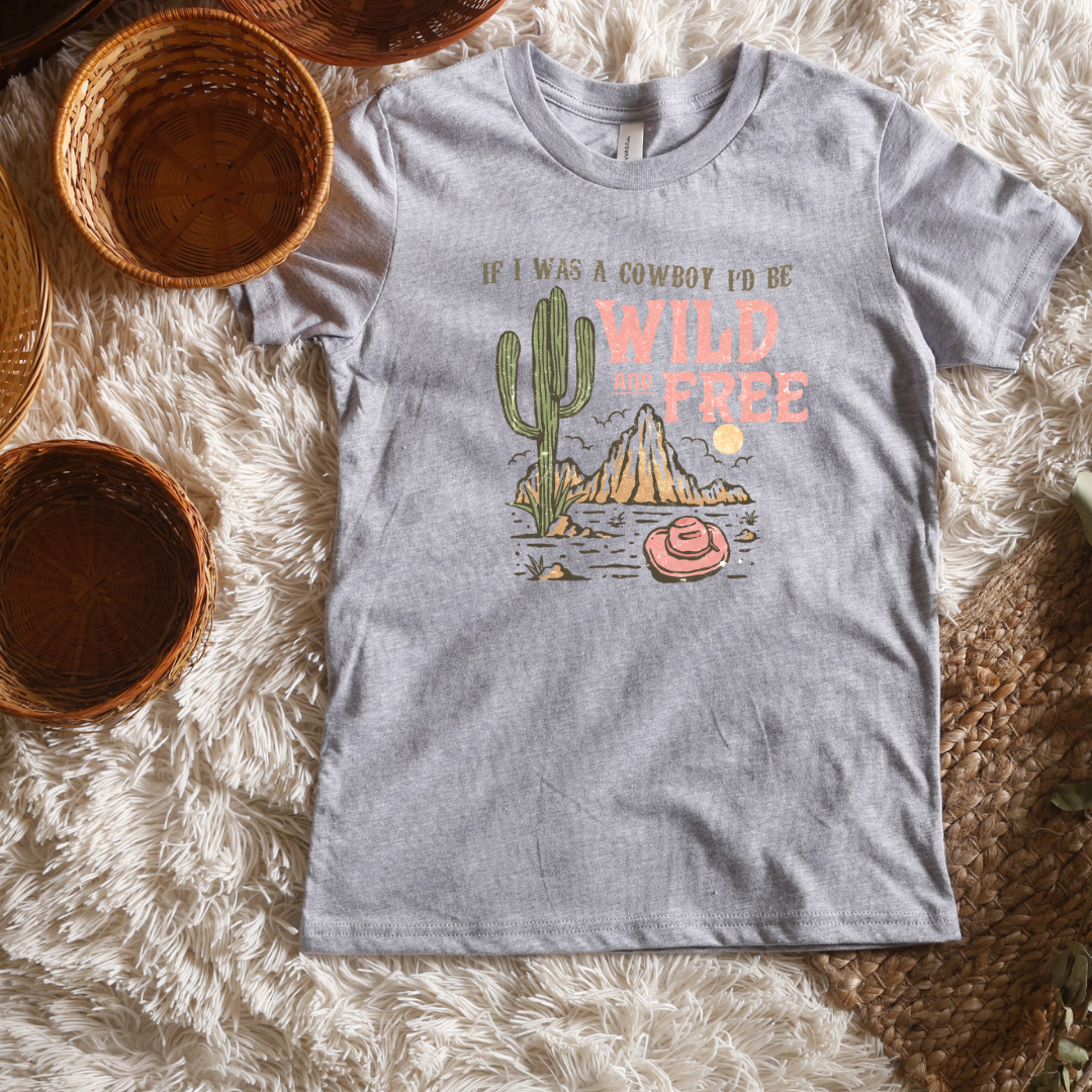 Wild and Free Short/ Long Sleeve Tees (Toddler/ Youth Sizes)