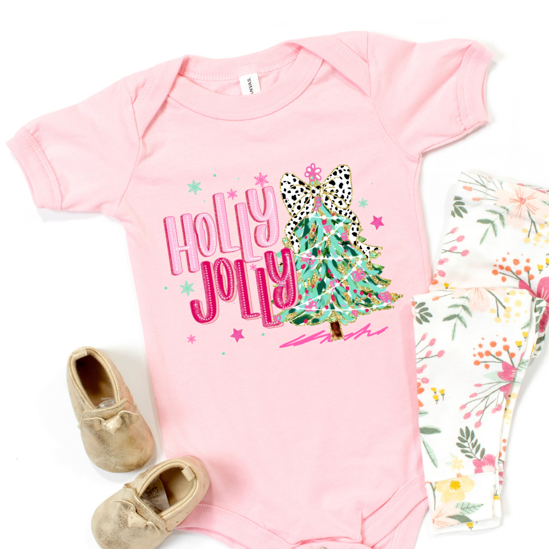 Holly Jolly Short Sleeve Infant Bodysuit