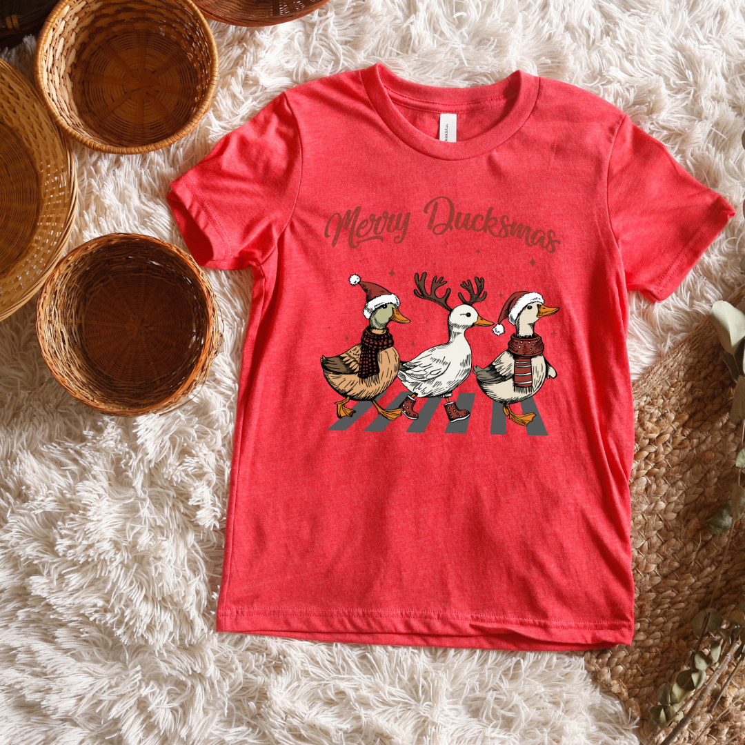 Merry Duckmas Short/ Long Sleeve Tees (Toddler/ Youth Sizes)