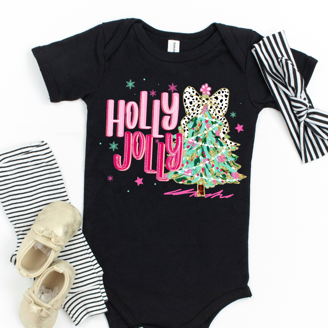 Holly Jolly Short Sleeve Infant Bodysuit