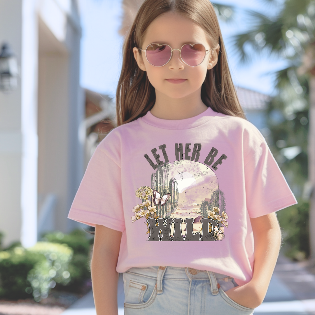 Let Her Be Wild Short/ Long Sleeve Tees (Toddler/ Youth Sizes)