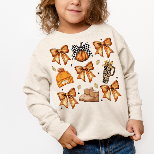 Basic Girl Fall Crewneck Sweatshirt (Toddler & Youth Sizes)