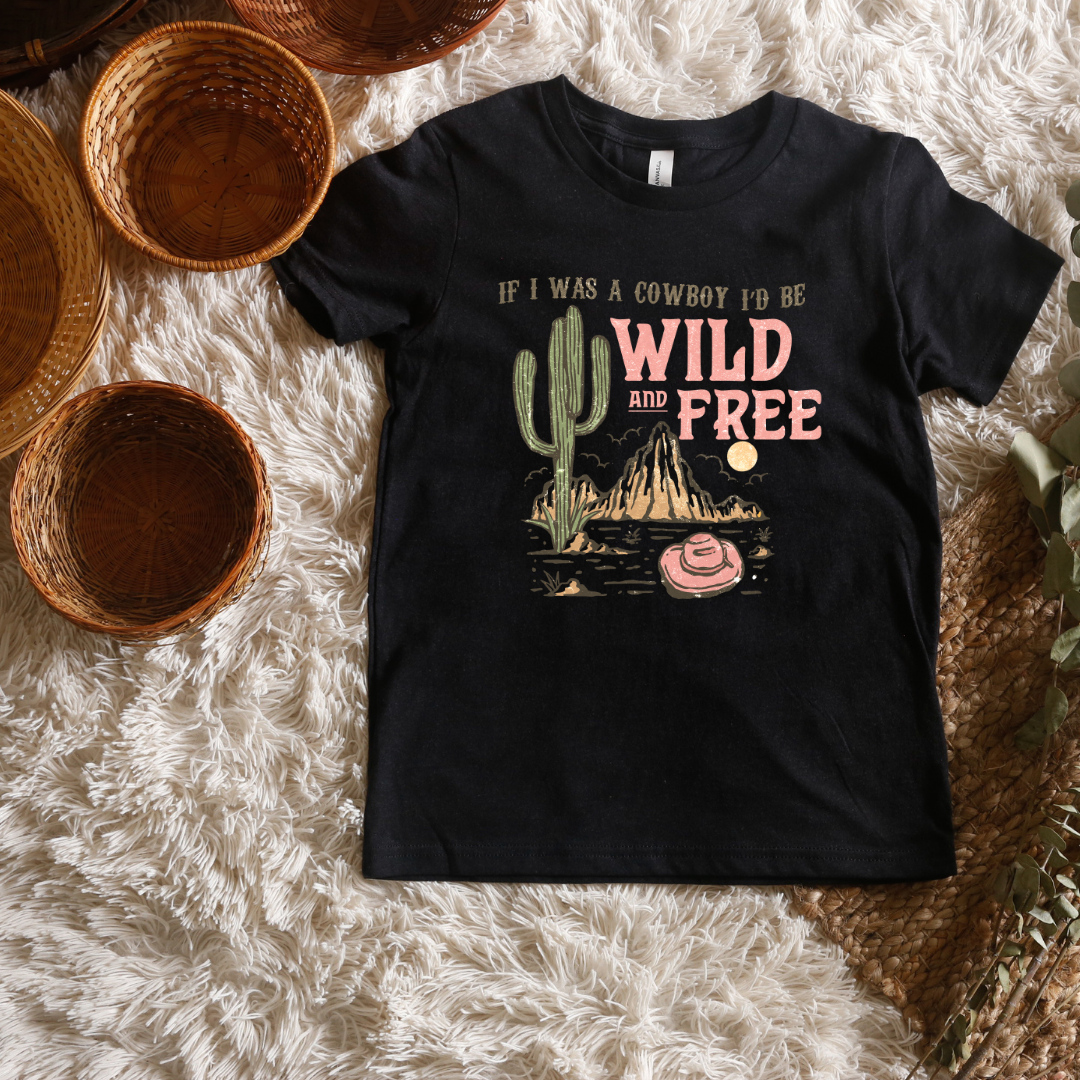 Wild and Free Short/ Long Sleeve Tees (Toddler/ Youth Sizes)