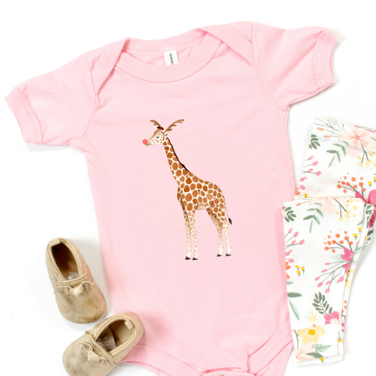 Rudy the Giraffe Short Sleeve Infant Bodysuit