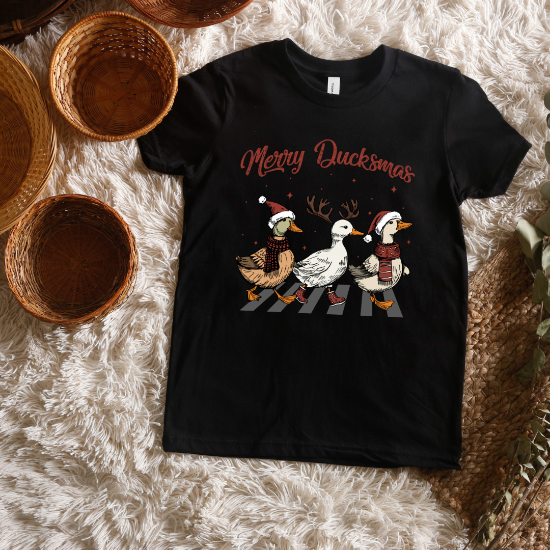 Merry Duckmas Short/ Long Sleeve Tees (Toddler/ Youth Sizes)