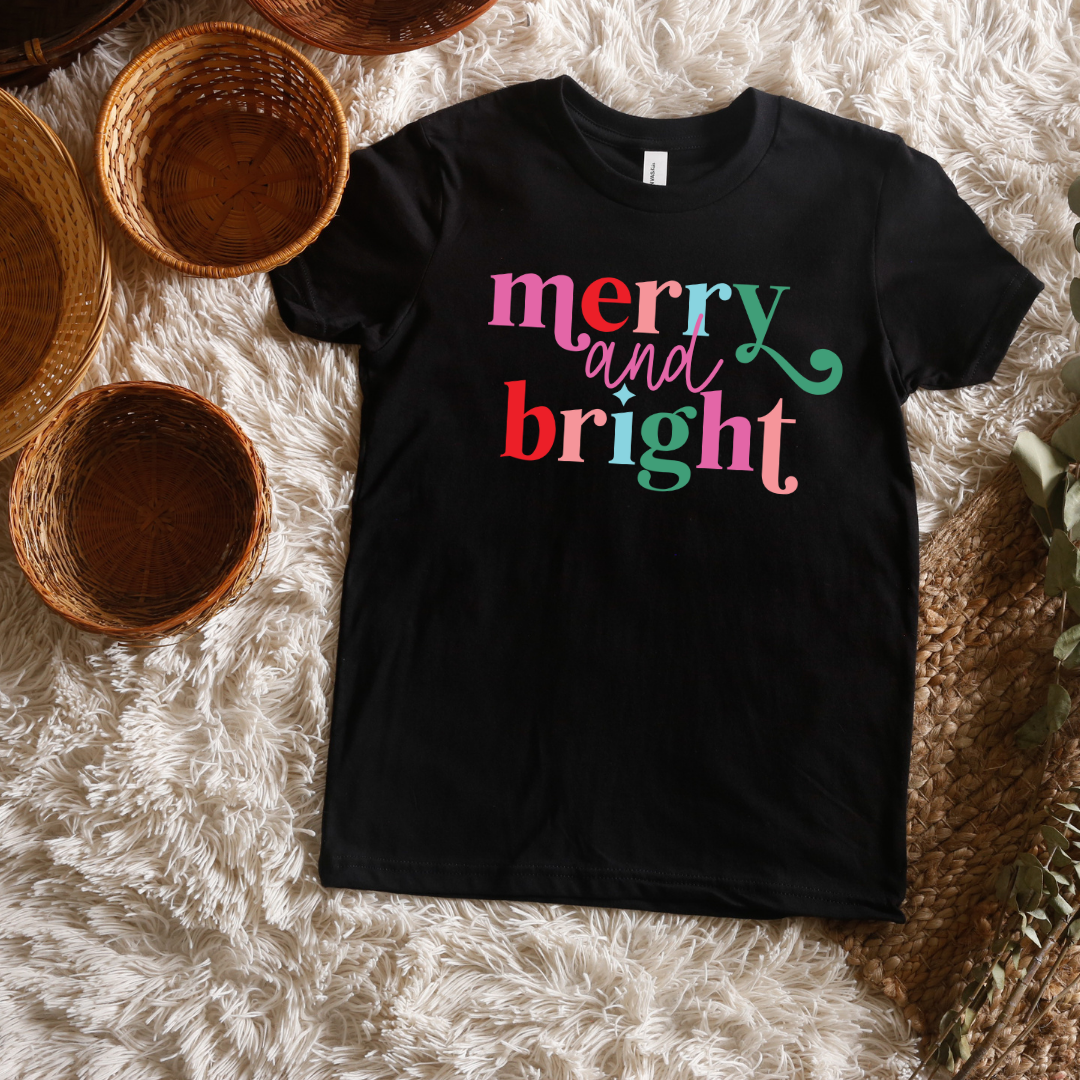 Merry & Bright Short/ Long Sleeve Tees (Toddler/ Youth Sizes)